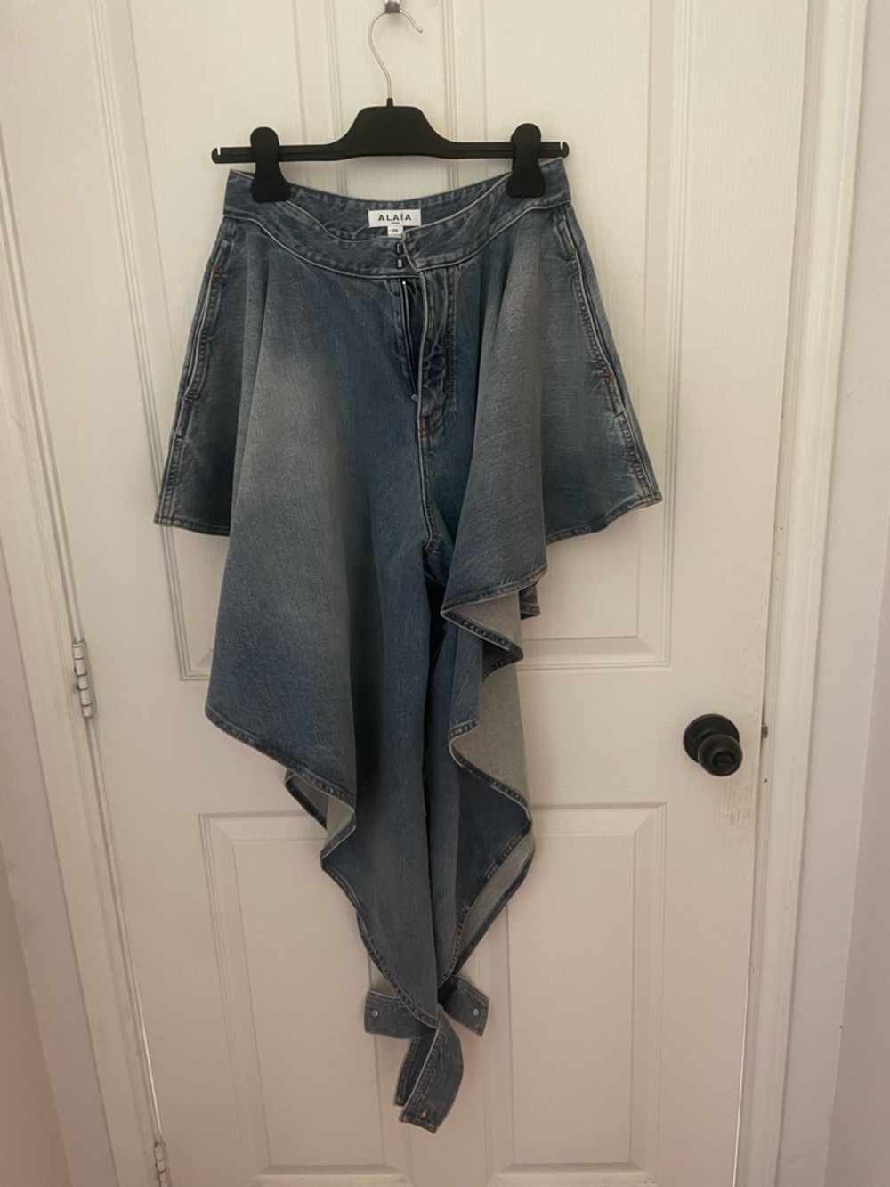 Alaïa Paneled Denim Pant
